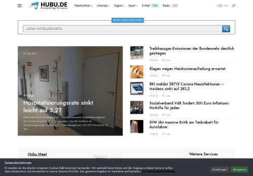 Hubu.de - Dein Portal - News & FreeMail