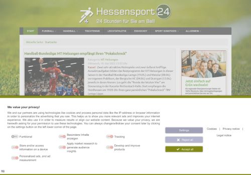 Hessensport24 - 24 Stunden für Sie am Ball