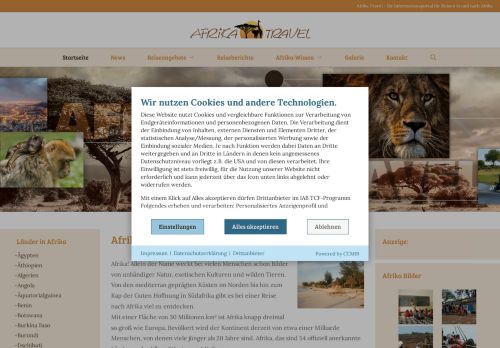 Afrika Travel – Reisen in und nach Afrika