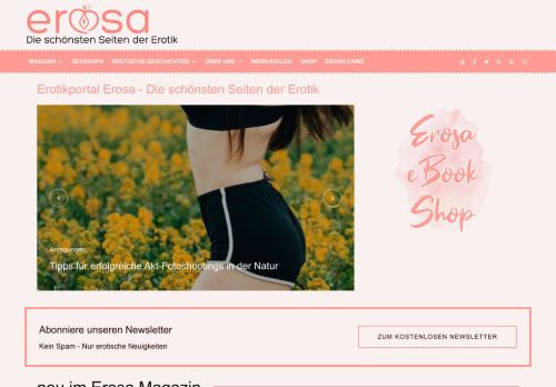 Erotikportal erosa.de: Die schönsten Seiten der Erotik