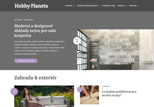 HobbyPlaneta.cz | Magazín o vašem bydlení