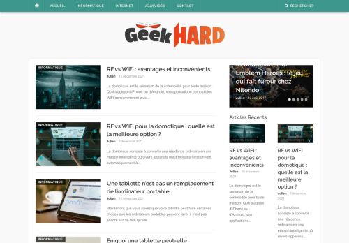GeekHard - Actualité informatique et vidéoludique