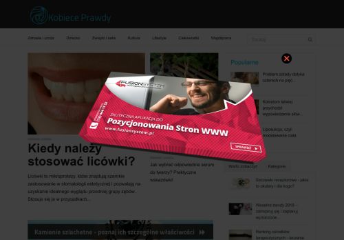 Portal dla kobiet - Zdrowie, Uroda, Mi?o??, Hobby - kobieceprawdy.pl