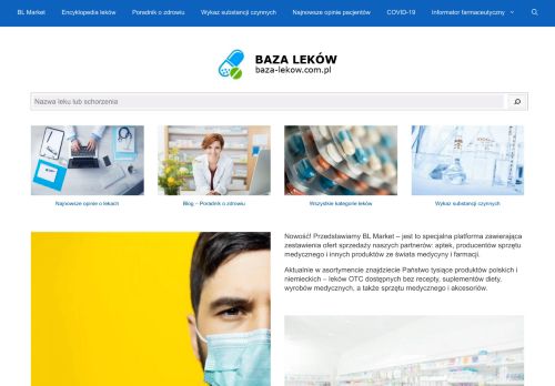 BAZA LEKÓW | wykaz leków | ulotki | aktualny spis online | informacje i opinie o lekach