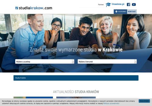 Studia w Krakowie - 24 uczelnie - kierunki, ceny, zasady rekrutacji