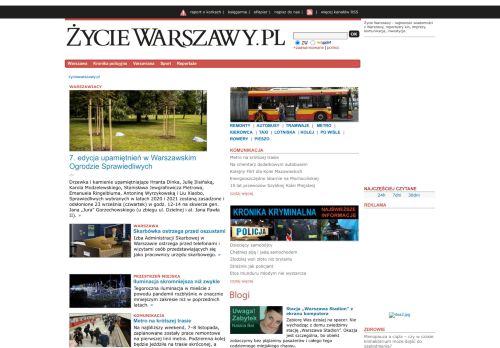 Warszawa, Wiadomo?ci z Warszawy - rp.pl - informacje o korkach, wypadkach i wydareniach w Warszawie
	| zyciewarszawy.pl
