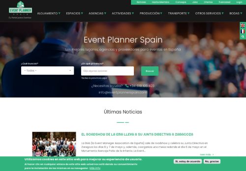 Directorio MICE, bodas y eventos en España con Noticias y consejos, ofertas de emplos, etc