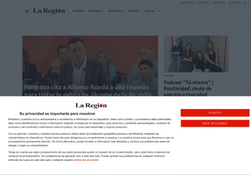 La Región | Diario de Ourense y su provincia, fundado en 1910.