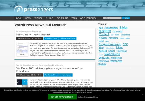 WordPress News für Deutschland - Pressengers