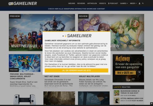 Gameliner - In lijn met gamers