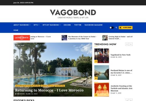 Vagobond – Creative World Travel & NFT Life 