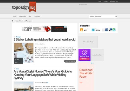 Top Design Magazine – Web Design and Digital Content 
