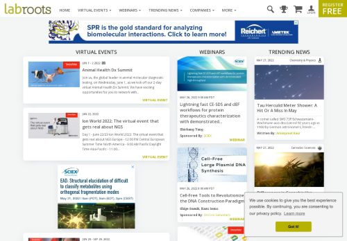 Science News, Educational Webinars & Virtual Events | Labroots
