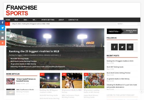 Franchise Sports - MLB, NBA, NFL from the UK