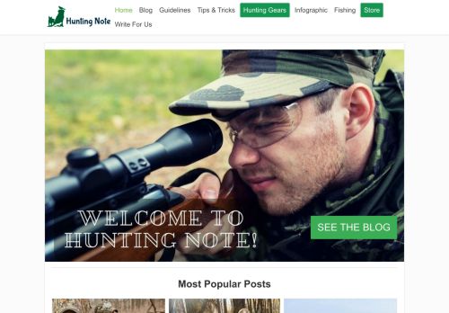 
            Homepage - Hunting Note        