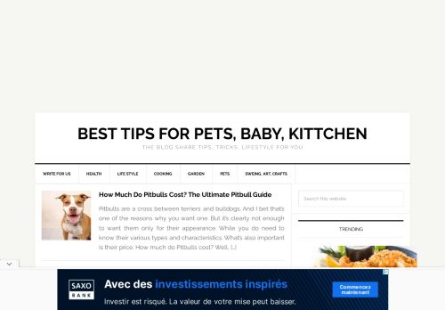 - Best Tips for Pets, Baby, Kittchen
