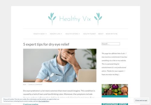 Healthy Vix – All things healthy from a plant-based diet to natural, eco-friendly living tips