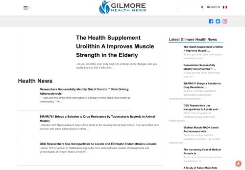 Gilmore Health News: Latest On Medicine, Health, Fitness & Nutrition

