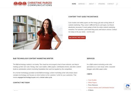 Christine Parizo Communications - B2B Technology Content Marketing Writer