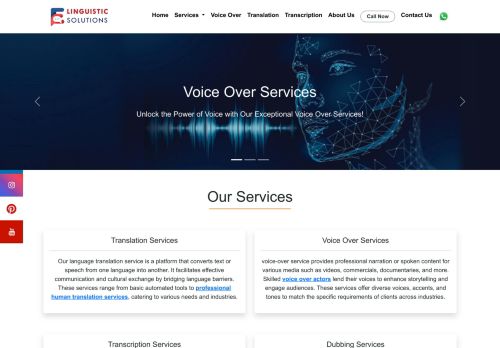 Language Translations Services - Voice Over Services Online Dubbing, Captioning, Subtitling, DTP Services in India