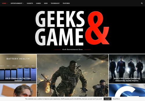 GeeksAndGame - Geek Entertainment News