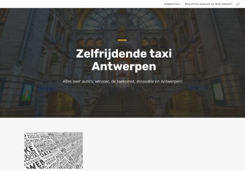 Zelfrijdende taxi Antwerpen – Alles over vervoer en innovatie!