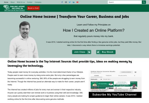 Online Home Income | Transform Your Career, Business and Jobs
