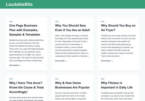 LaudableBits - Curated Content for Busy Life
