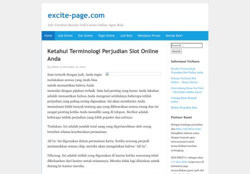 excite-page.com - Info Taruhan Bandar Judi Casino Online Agen Bola