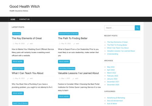 Good Health Witch – Health Insurance Adress
