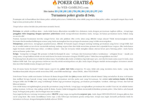 ????KASINO JUJUR???? - poker GRATIS terbaik di sini - WEB-GAMBLING.com
