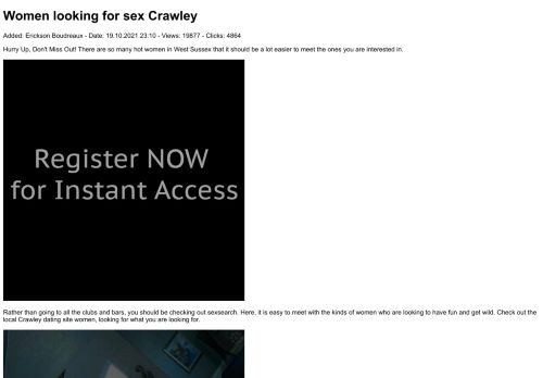 Women looking for sex Crawley