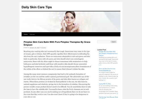 
Daily Skin Care Tips	
