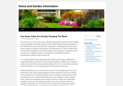 
Home and Garden Information	