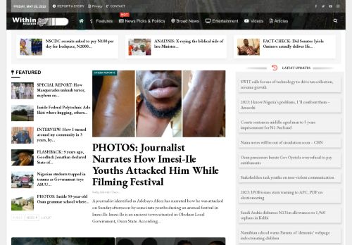 Within Nigeria » Nigeria News Headlines, Entertainment, Viral Topics, Sports, Articles