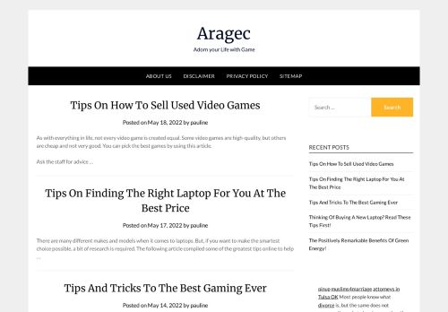 Aragec - Adorn your Life with Game