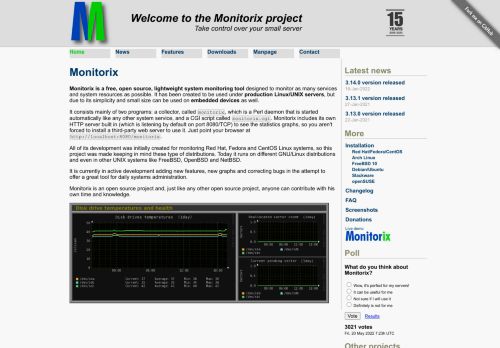 Monitorix :: a free, open source, lightweight system monitoring tool