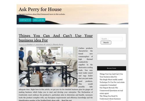 Ask Perry for House – Get informations about Real  Estateand more in this website.