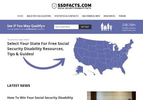 SSDFacts: Social Security Disability Support, Forum, Statistics, Forms, and More!