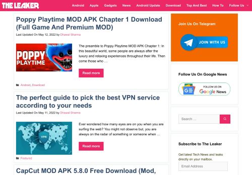 The Leaker - Premium MOD APK Download, Games, APK MOD, And Guides