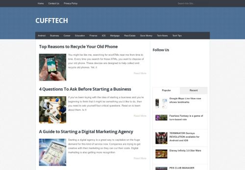 CuffTech - Android , IOS , Finance , Business updates