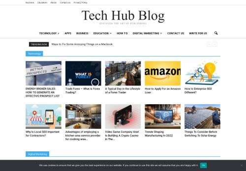Tech Hub Blog - Guest Post on Technology, Ecommerce, Startups,SEO