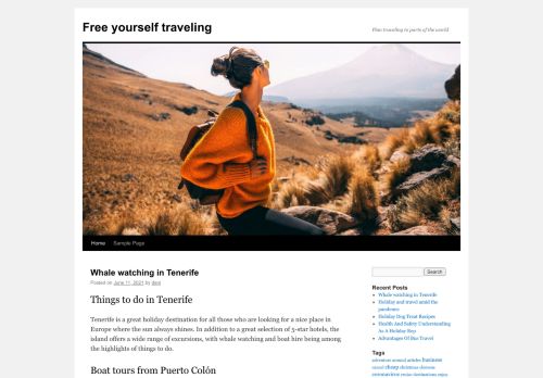 
Free yourself traveling | Plan traveling to parts of the world	