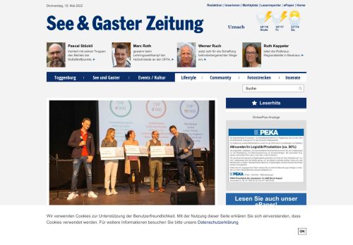 See und Gaster Zeitung - Toggenburger Zeitung