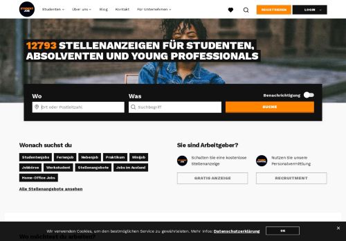 StudentJob.de – die Jobbörse für Studenten und Absolventen! | StudentJob DE