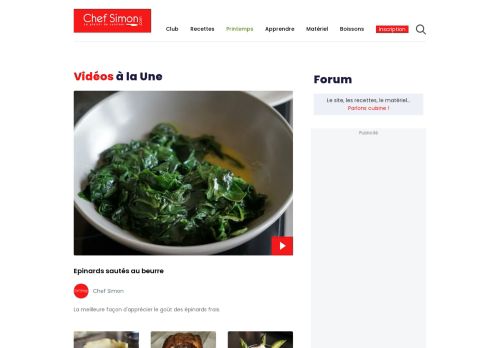ChefSimon.com, le plaisir de cuisiner. Cuisine, cours, techniques, partage de recettes, photos, vidéos.