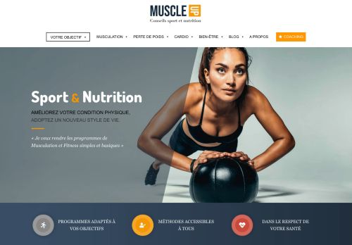 Muscle-up.fr - Sport et Nutrition : Méthodes, Programmes et Exercices