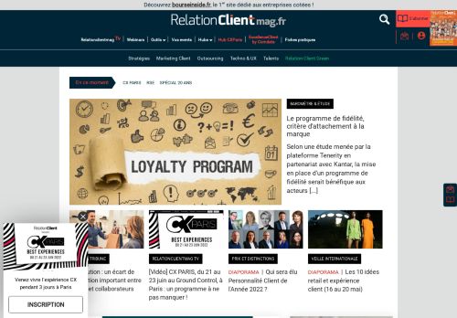 Relation Client Mag, le site de l’expérience client en ligne, en magasin et à distance.