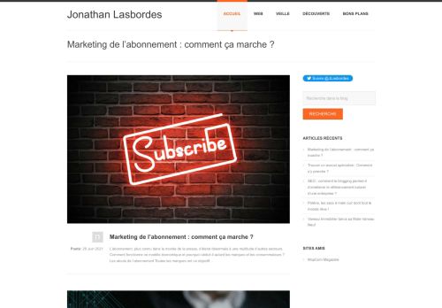 Jonathan Lasbordes | Veille et découvertes du Web
