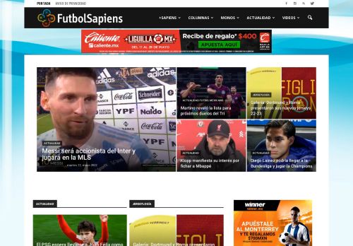 FutbolSapiens: disfruta de todo nuestro contenido sobre futbol